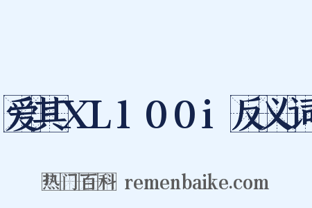 爱其XL100i反义词是什么意思的图片